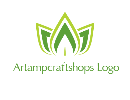 broad pointy leaves logo