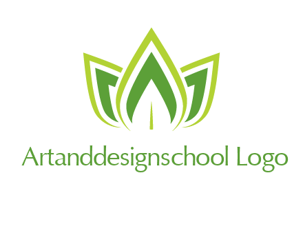 broad pointy leaves logo