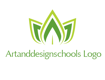 broad pointy leaves logo