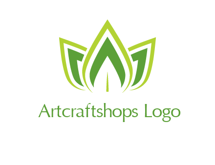 broad pointy leaves logo