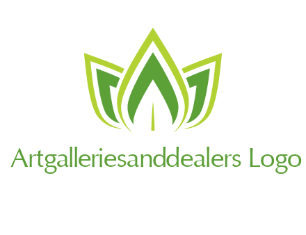 broad pointy leaves logo