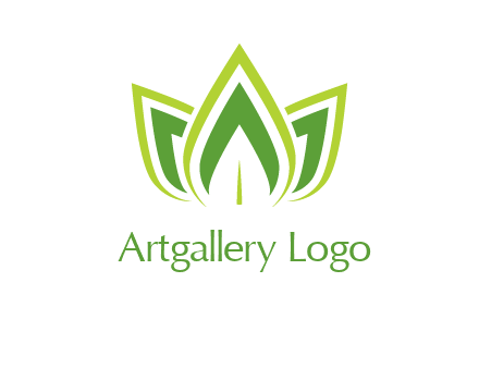 broad pointy leaves logo