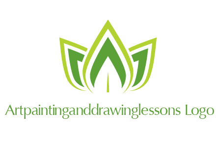 broad pointy leaves logo