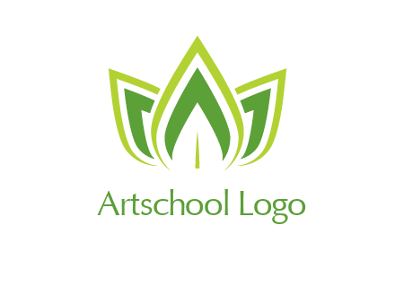 broad pointy leaves logo