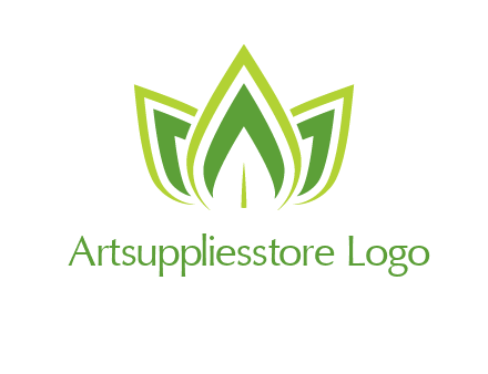 broad pointy leaves logo