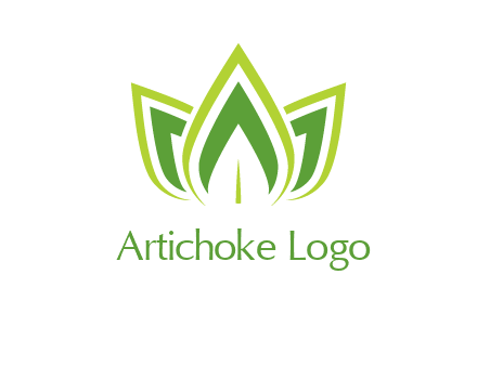 broad pointy leaves logo