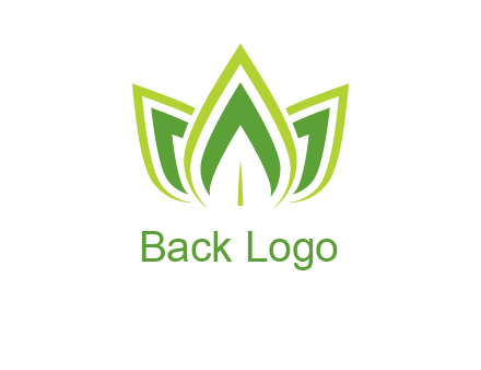 broad pointy leaves logo