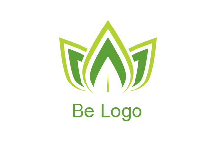 broad pointy leaves logo
