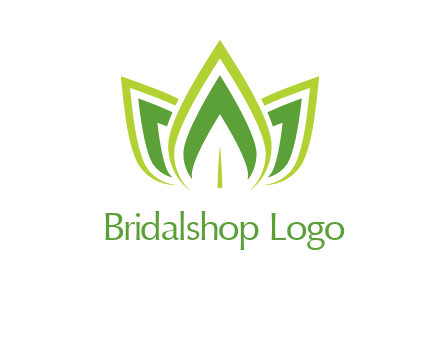 broad pointy leaves logo
