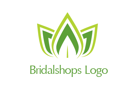 broad pointy leaves logo