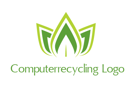 broad pointy leaves logo