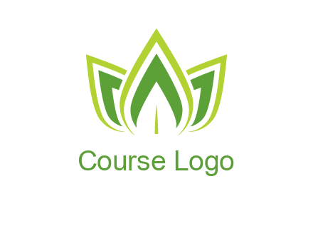 broad pointy leaves logo