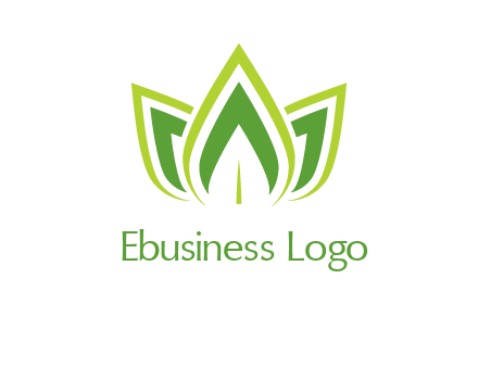 broad pointy leaves logo