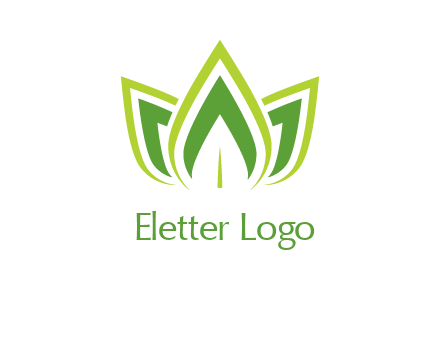 broad pointy leaves logo