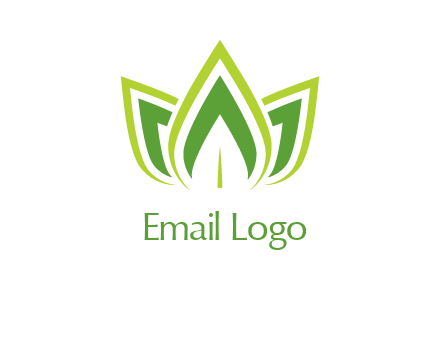 broad pointy leaves logo