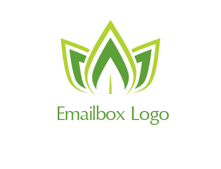 broad pointy leaves logo