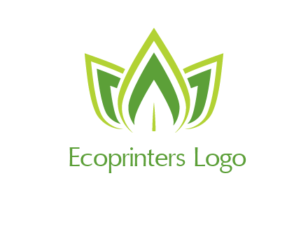 broad pointy leaves logo