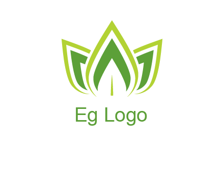 broad pointy leaves logo