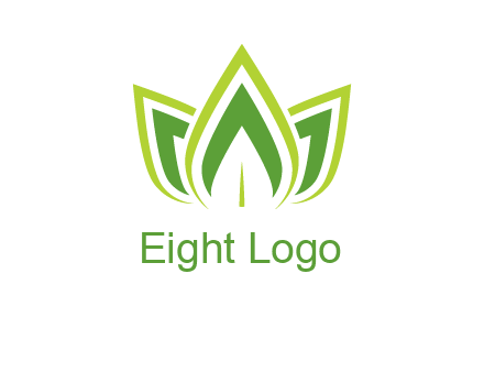broad pointy leaves logo