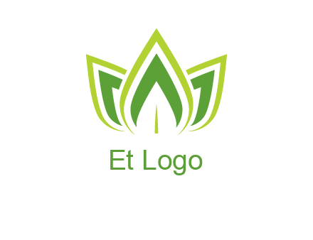 broad pointy leaves logo
