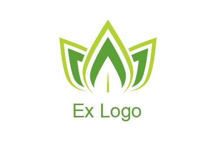 broad pointy leaves logo