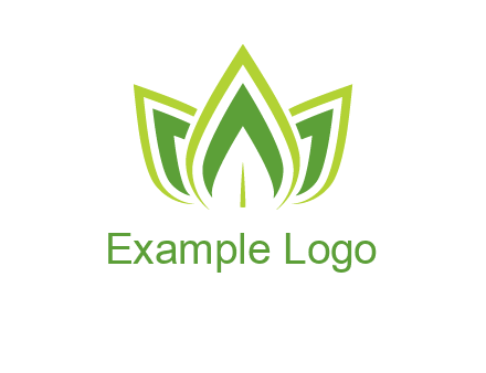 broad pointy leaves logo