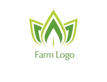 broad pointy leaves logo