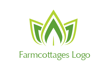 broad pointy leaves logo