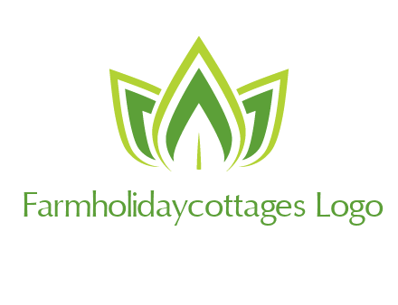broad pointy leaves logo