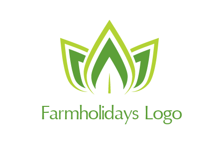 broad pointy leaves logo