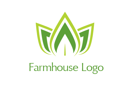 broad pointy leaves logo
