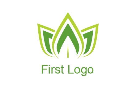 broad pointy leaves logo
