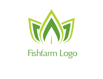 broad pointy leaves logo