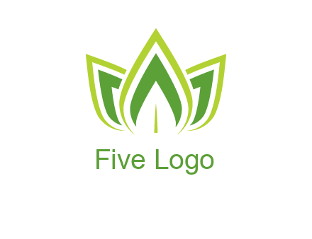 broad pointy leaves logo