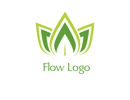 broad pointy leaves logo
