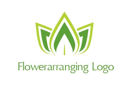 broad pointy leaves logo