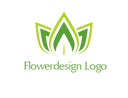 broad pointy leaves logo