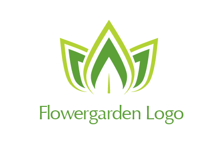broad pointy leaves logo