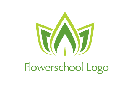 broad pointy leaves logo