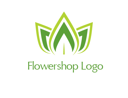 broad pointy leaves logo