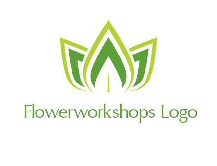 broad pointy leaves logo