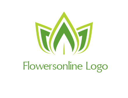 broad pointy leaves logo