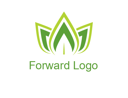 broad pointy leaves logo