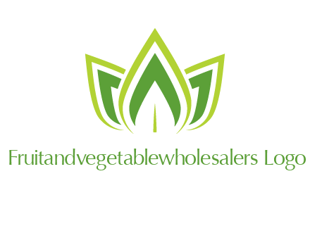 broad pointy leaves logo