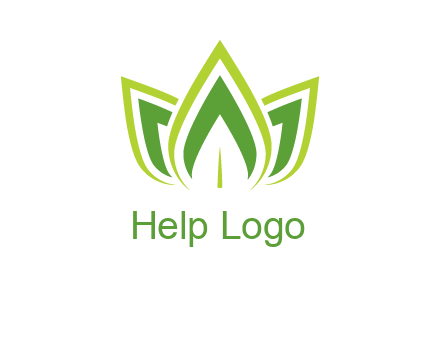 broad pointy leaves logo