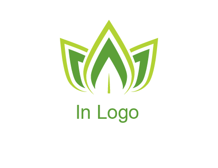 broad pointy leaves logo