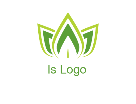 broad pointy leaves logo