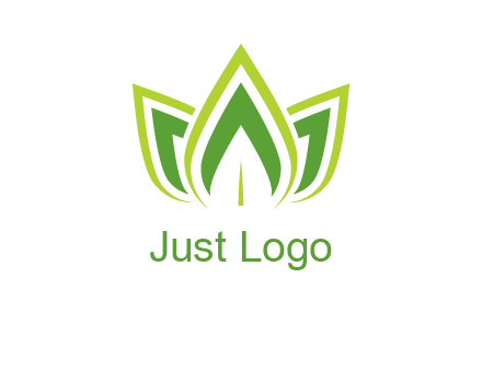 broad pointy leaves logo