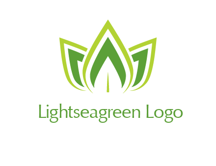 broad pointy leaves logo