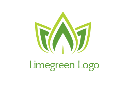 broad pointy leaves logo